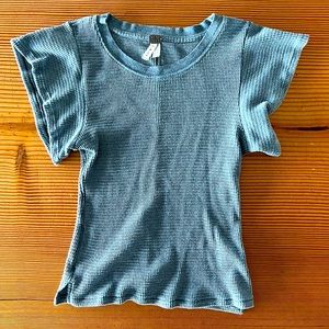 Free People Short Sleeve Shirt Top